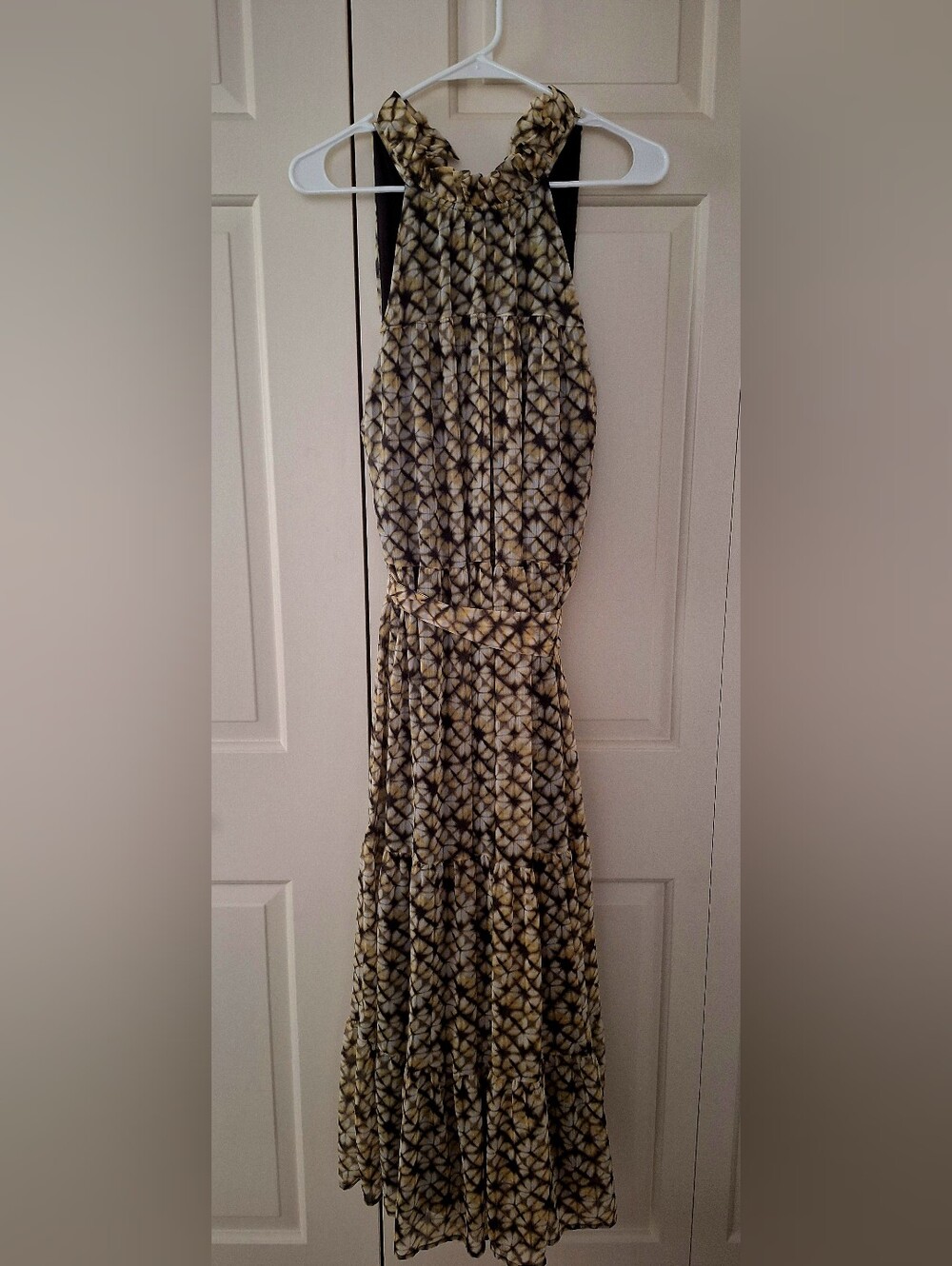 BANANA REPUBLIC SZ L, Sleeveless Maxi Dress "Tie-Dye" Print
